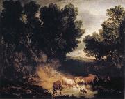 Thomas Gainsborough The Watering Place oil painting reproduction